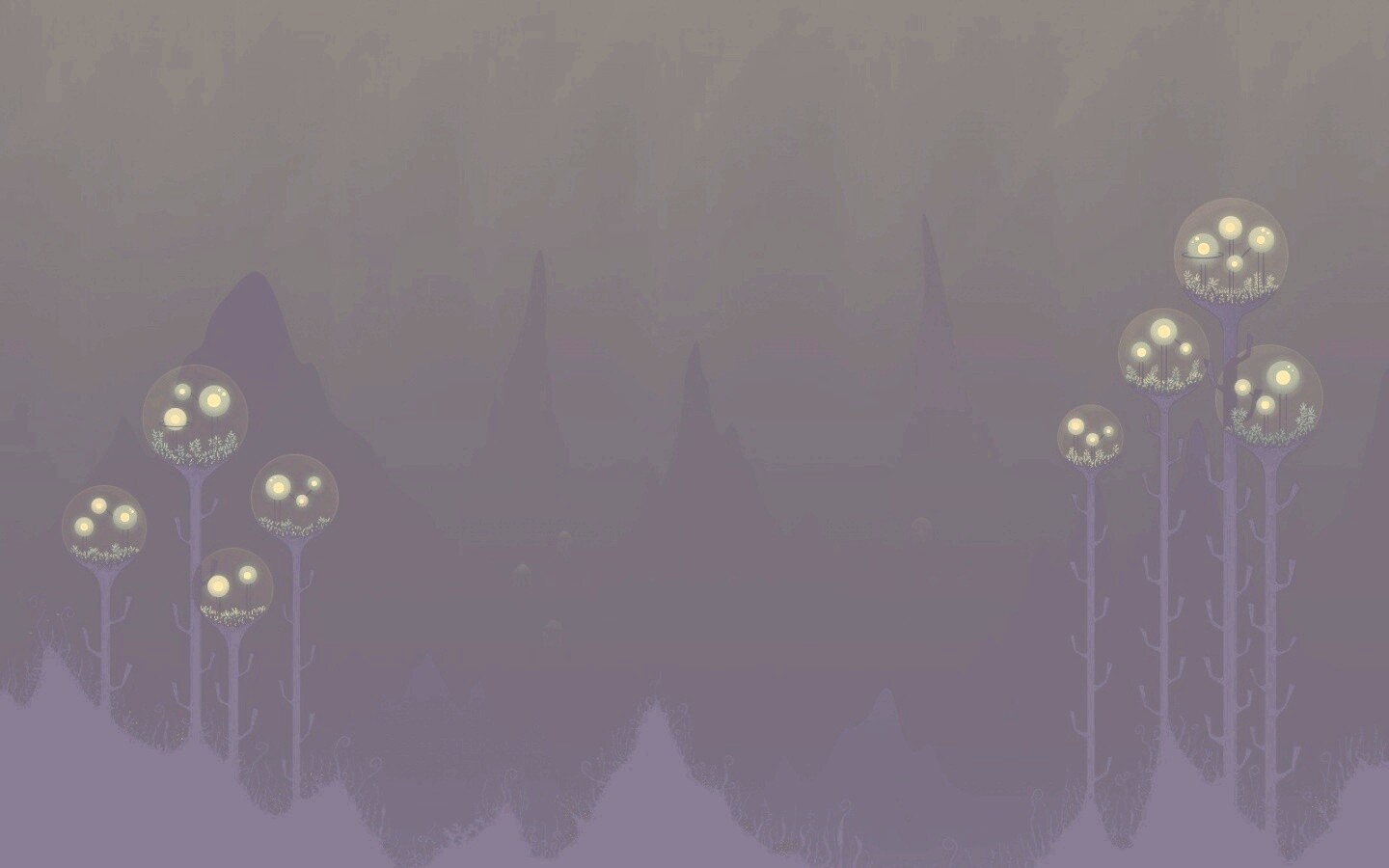 Мрачные горы обои