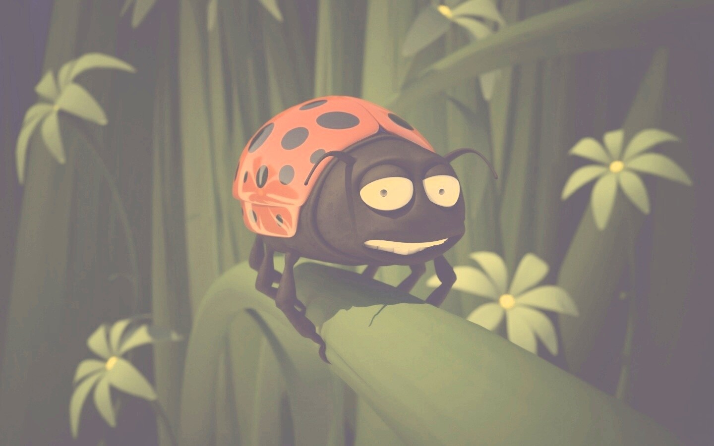 Глазастая божья коровка обои