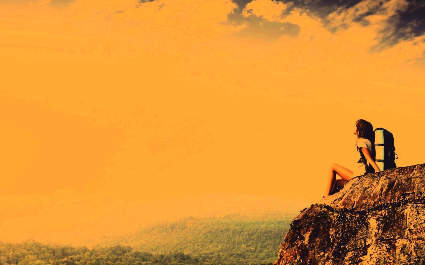 Девушка турист обои