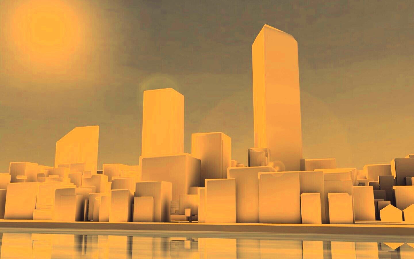 Картонный город обои