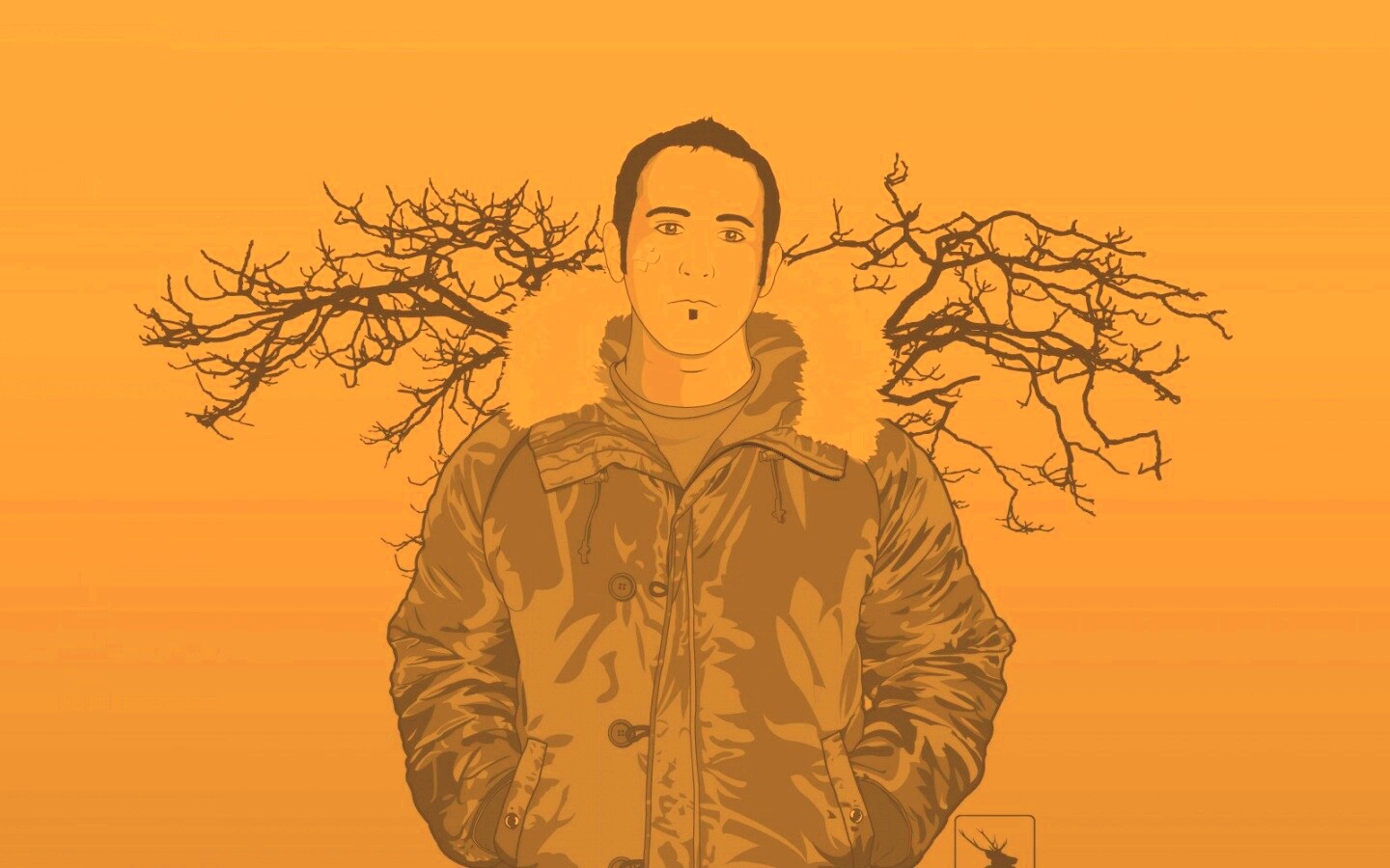 Парень-олень обои