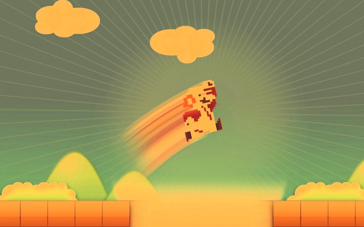 Прыжок Марио обои