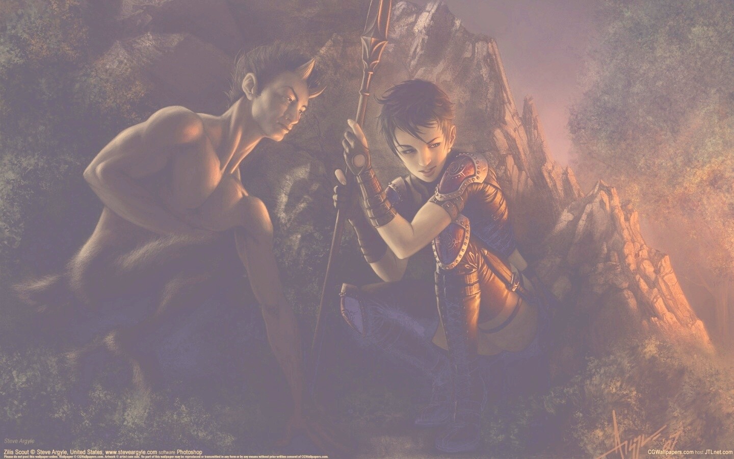 Девушка и сильван обои