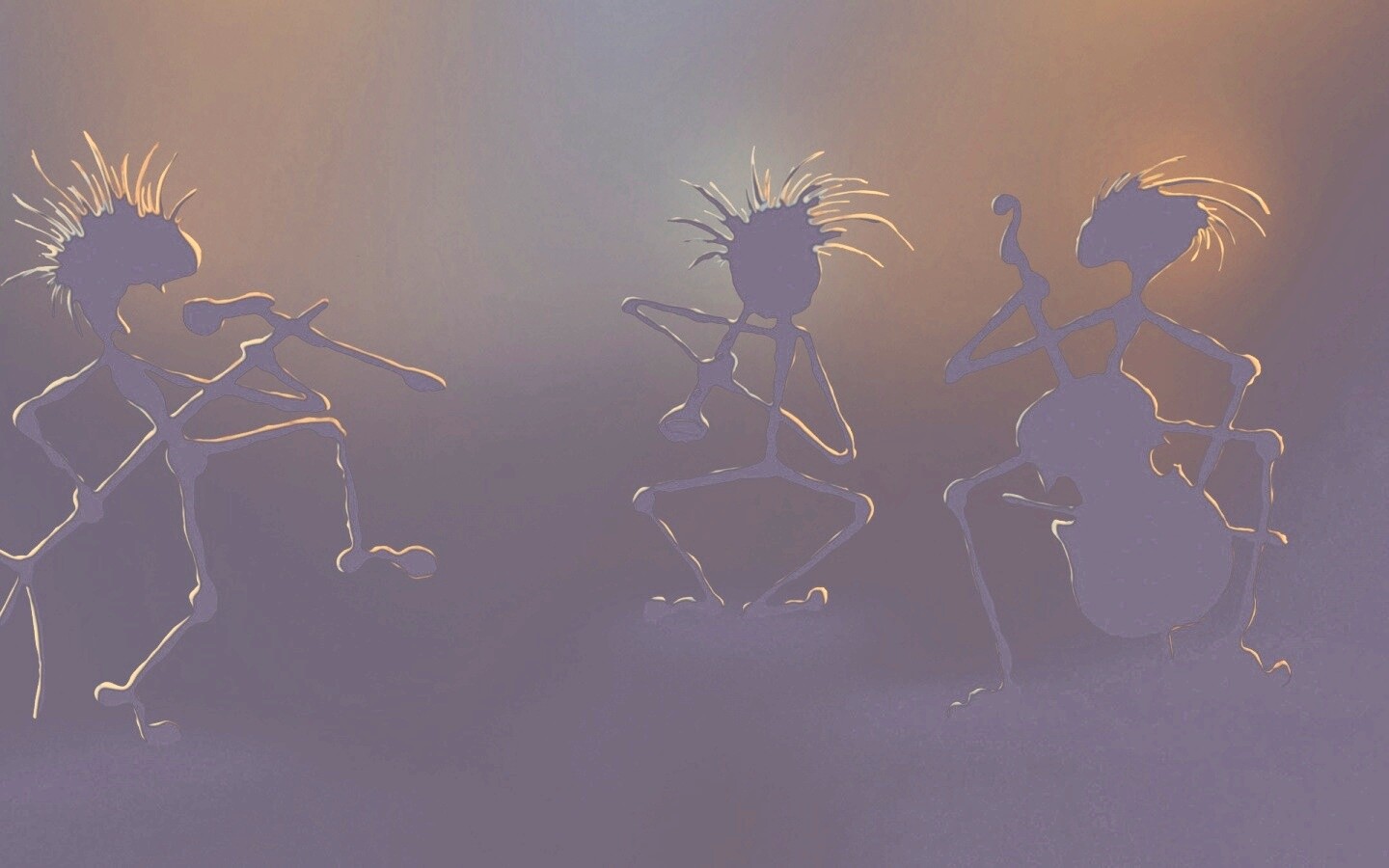 Фигурки музыкантов обои