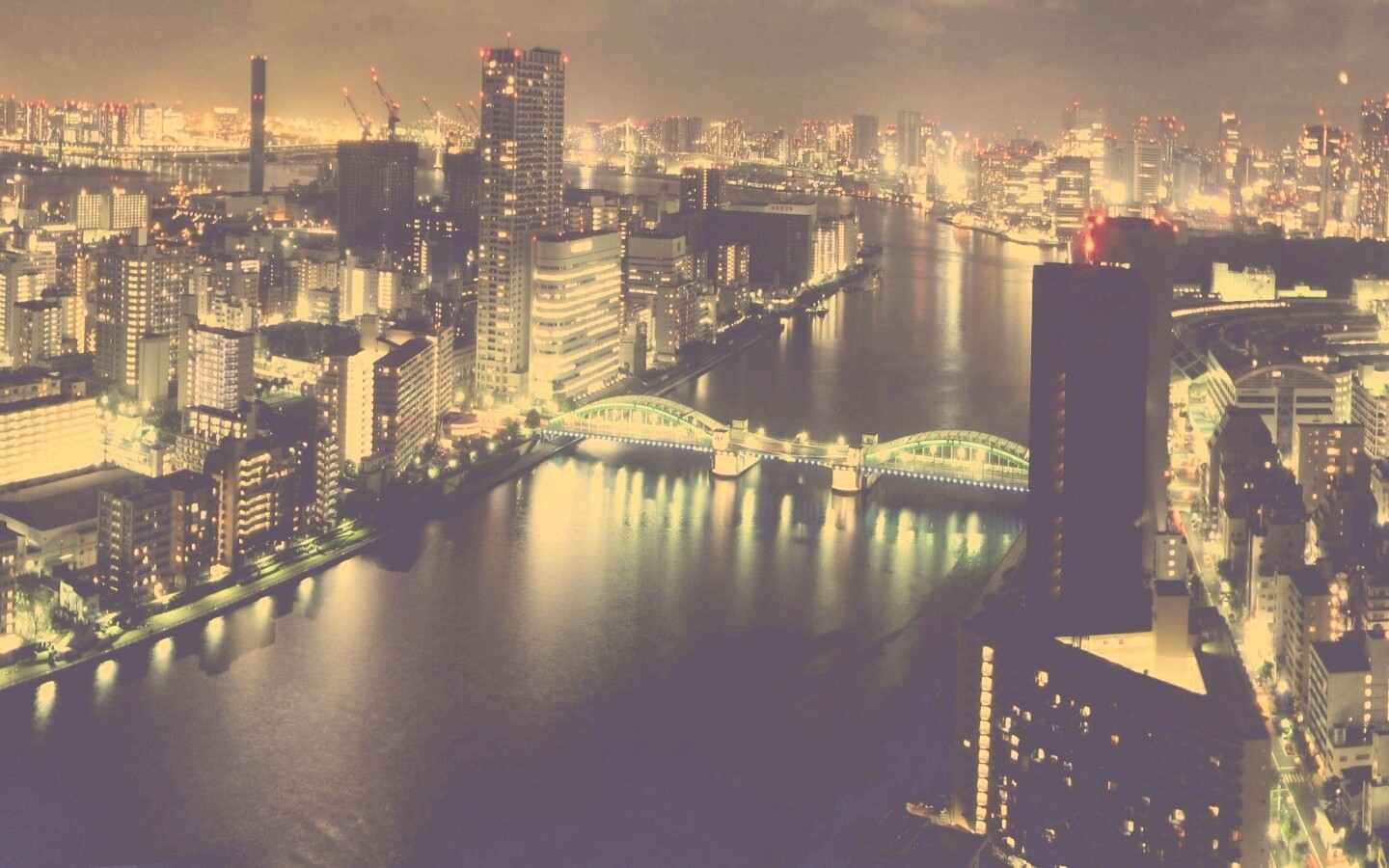 Панорама Токио обои