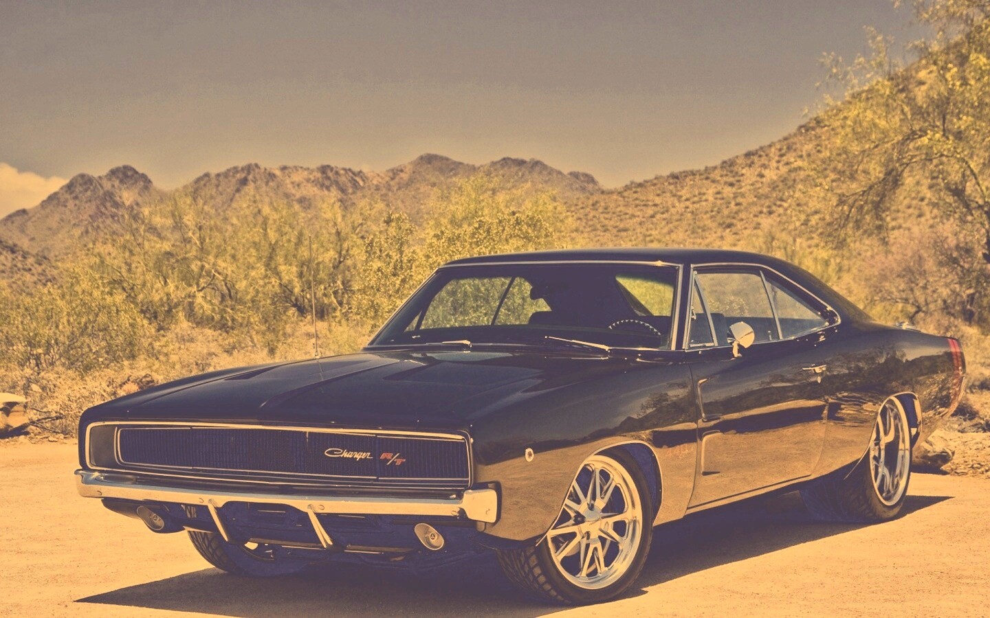 Черный Додж обои