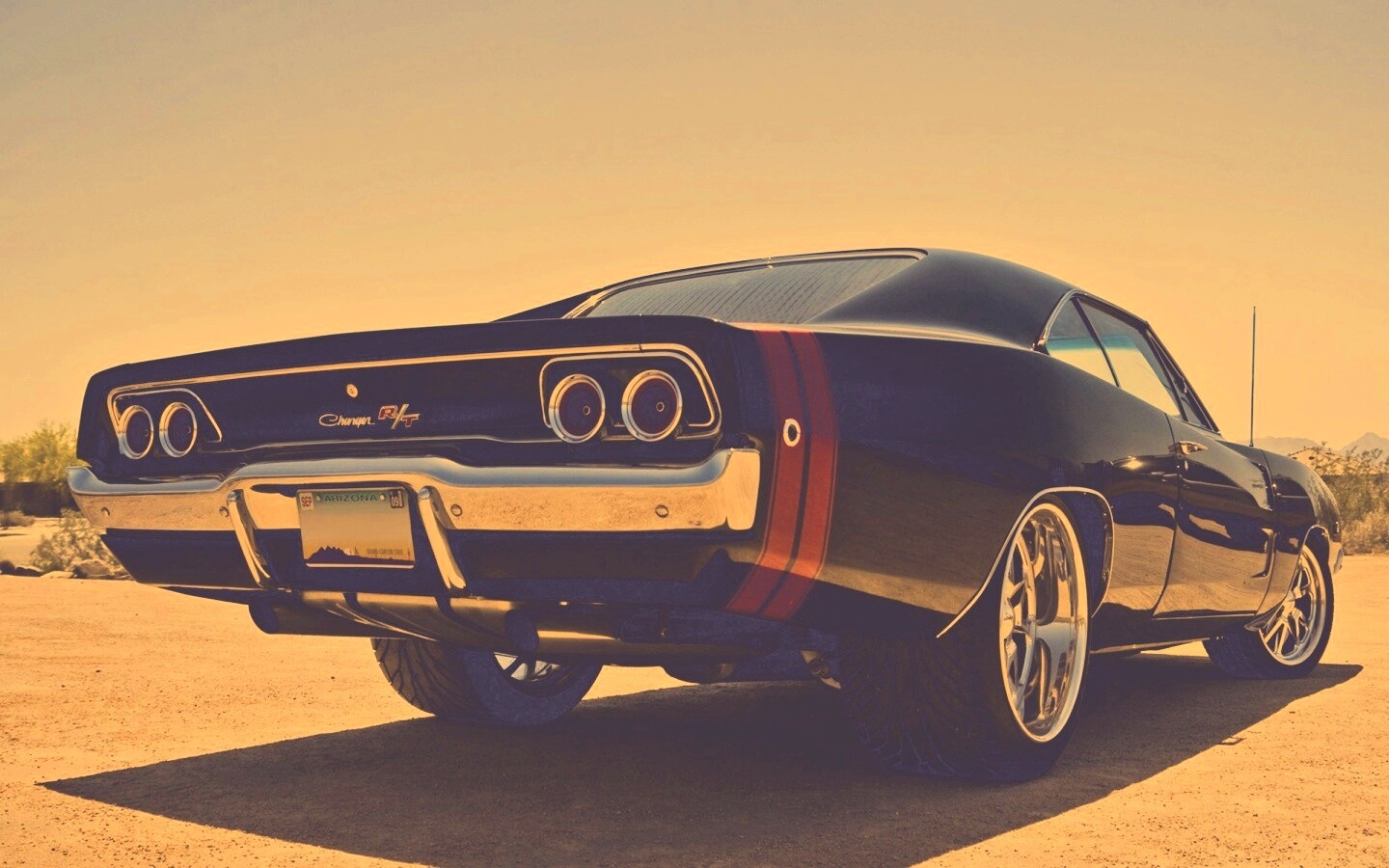 Зад Dodge Charger обои