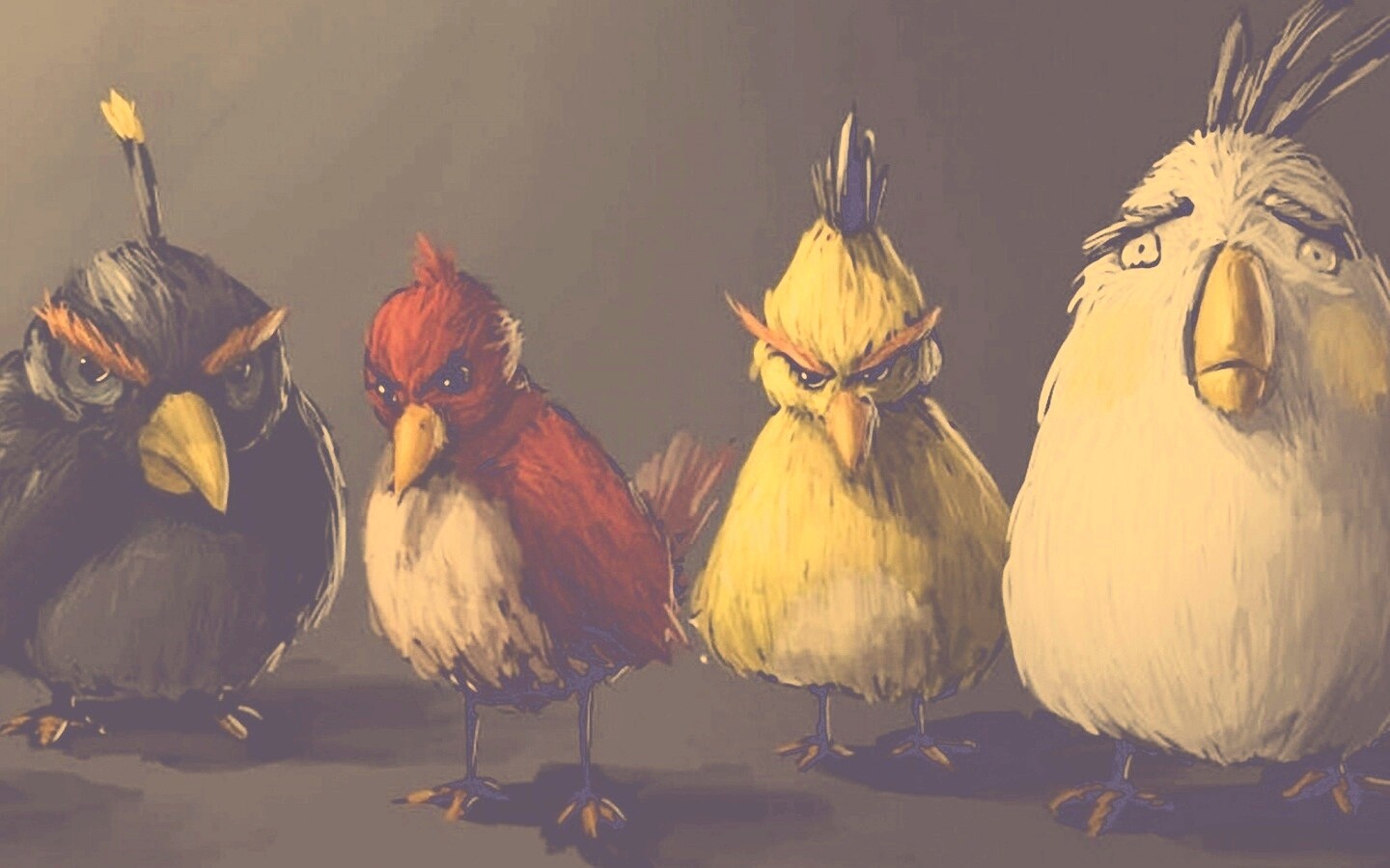 Злые птицы обои