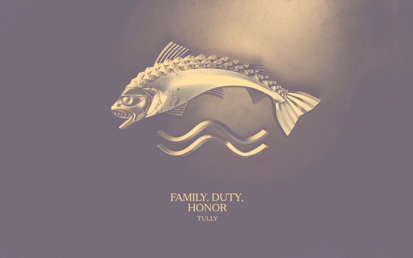 Металлический герб дома Талли обои