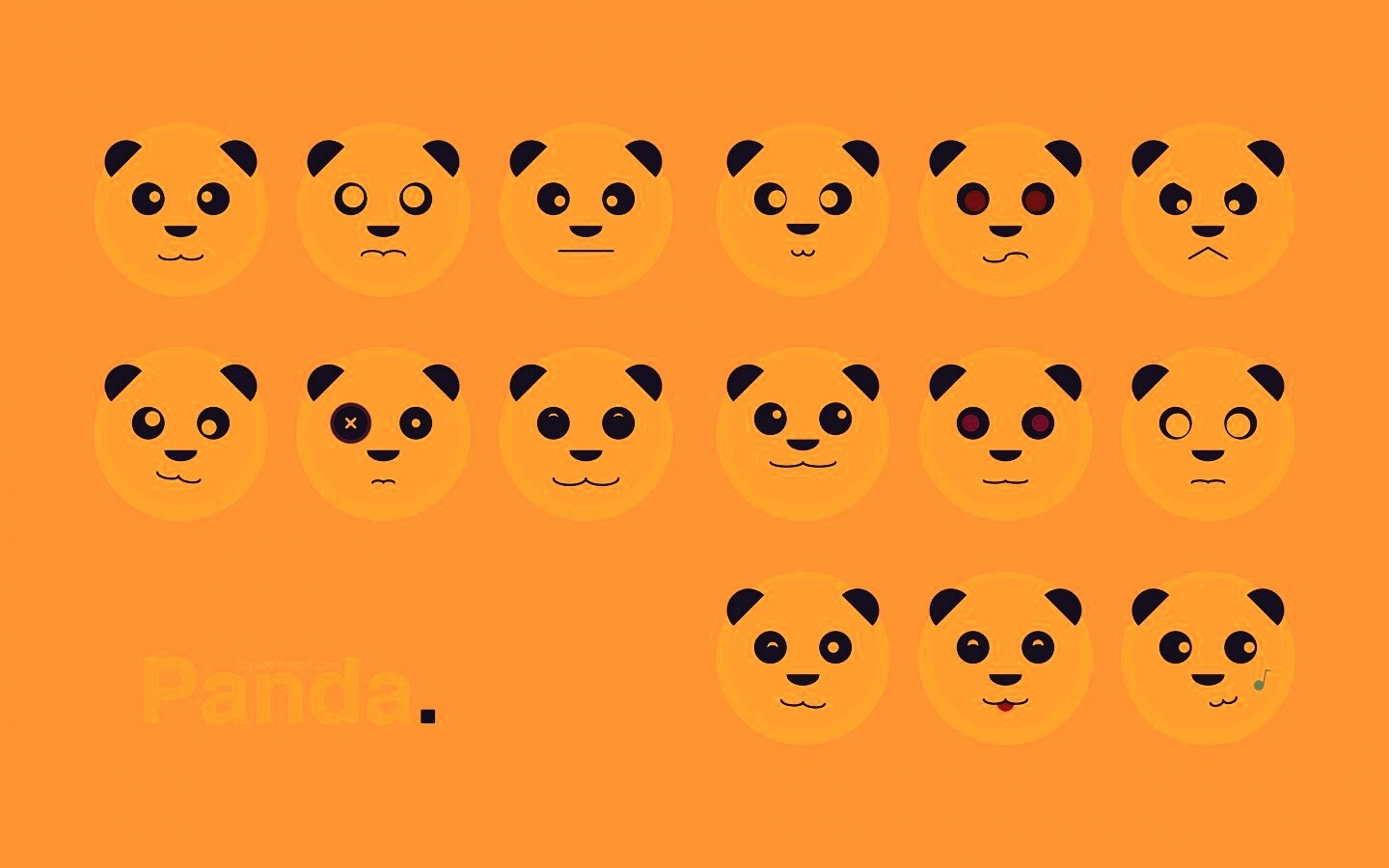 Морды панд обои