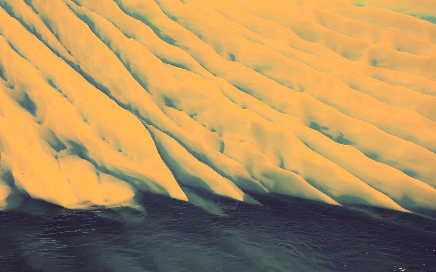 Борозды во льду обои