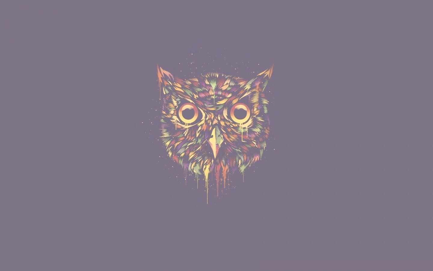 Векторная совиная голова обои