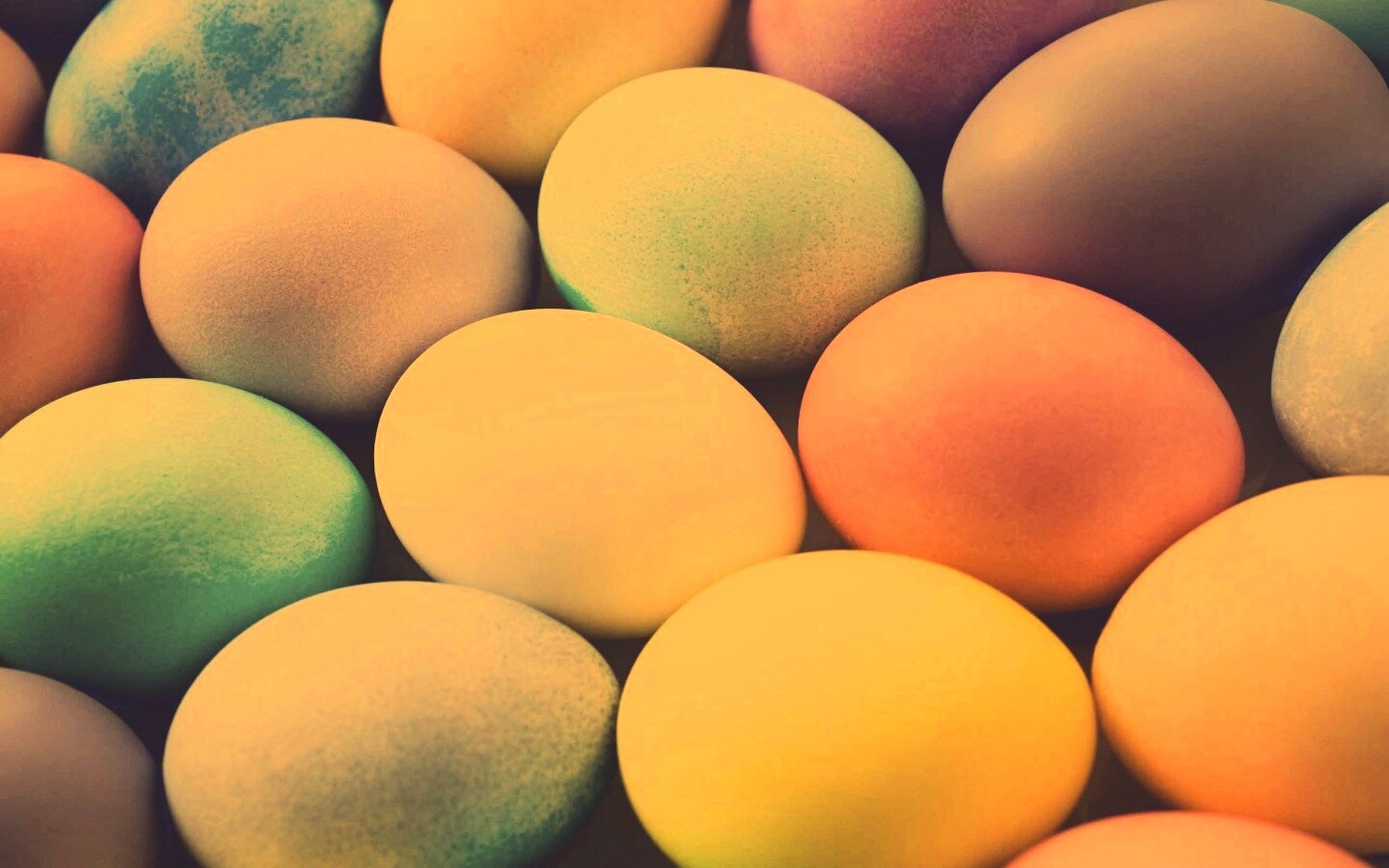 Яркие пасхальные яйца обои