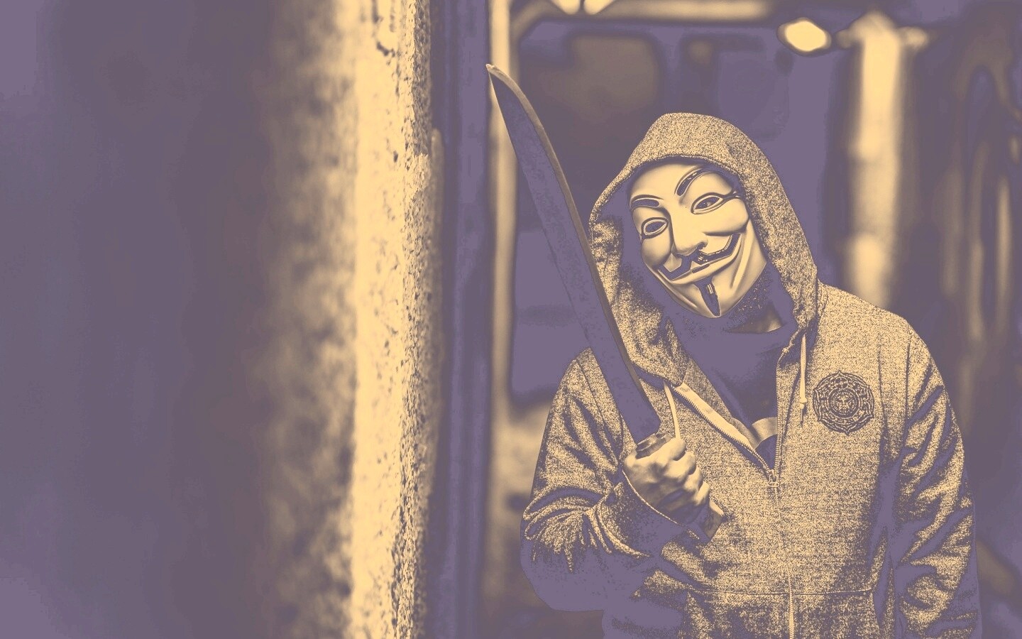 Человек в маске анонимуса обои