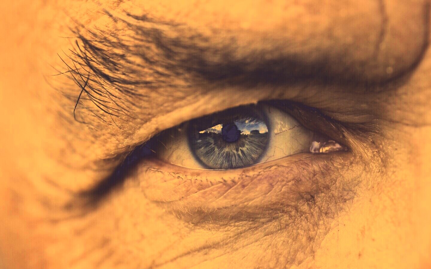 Глаз пожилого человека обои