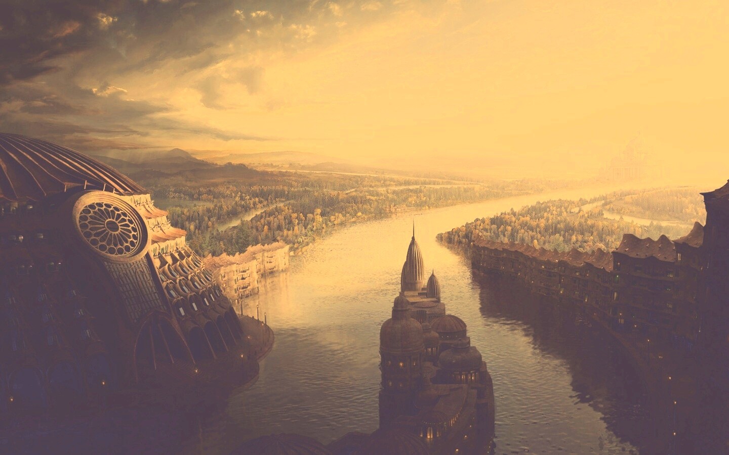 Древний город обои