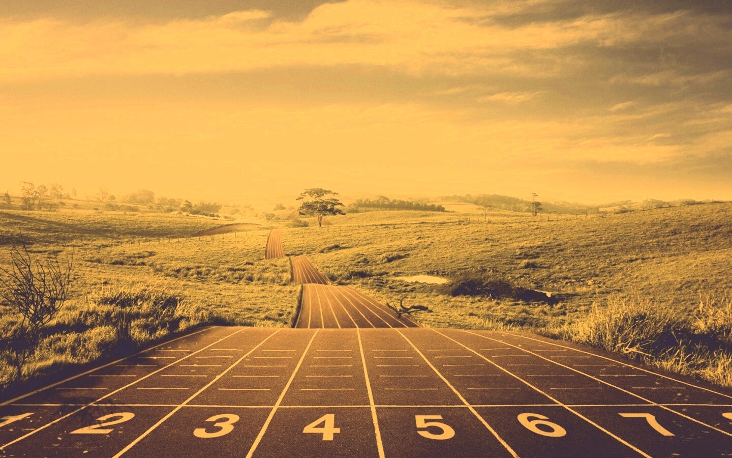 Бесконечная беговая дорожка обои