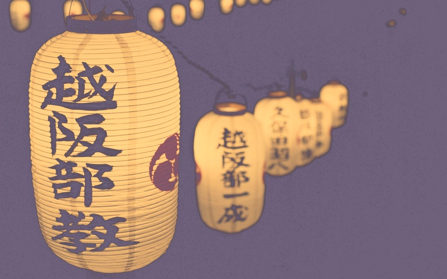 Японские фонарики обои