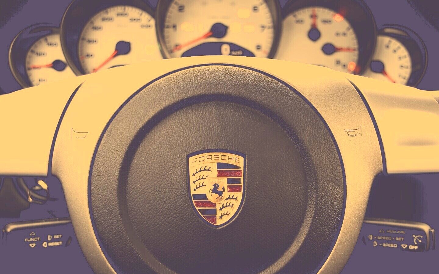 Руль Porshe обои