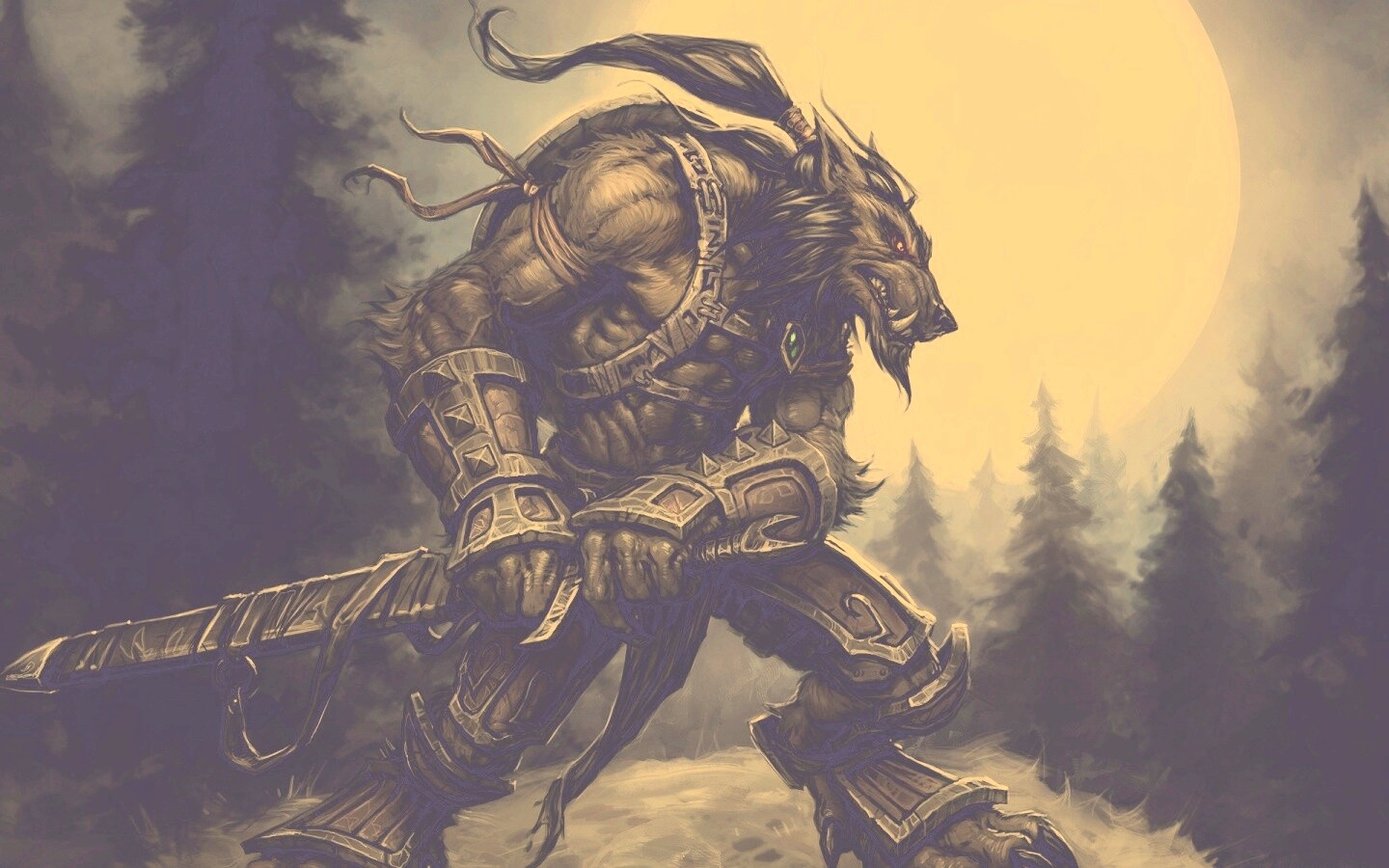 Волк оборотень обои