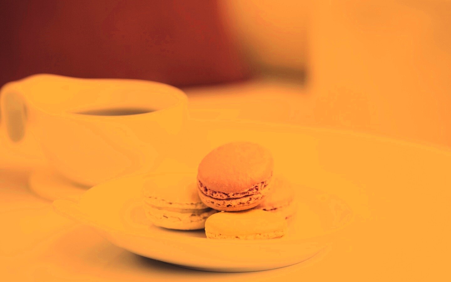 Кофе с пирожным обои