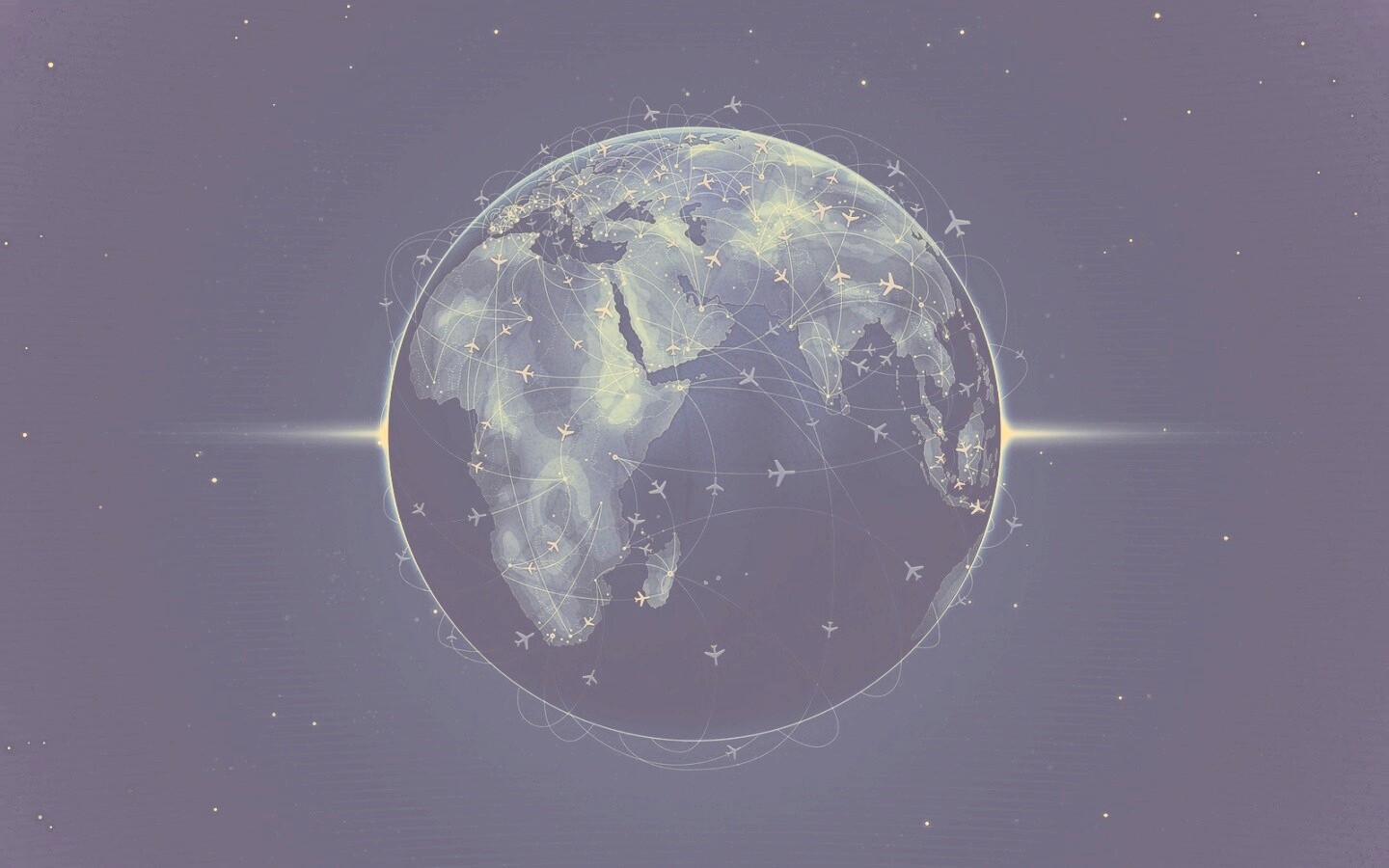 Маршруты самолетов обои