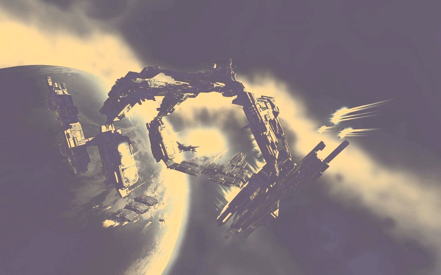 Космический корабль обои