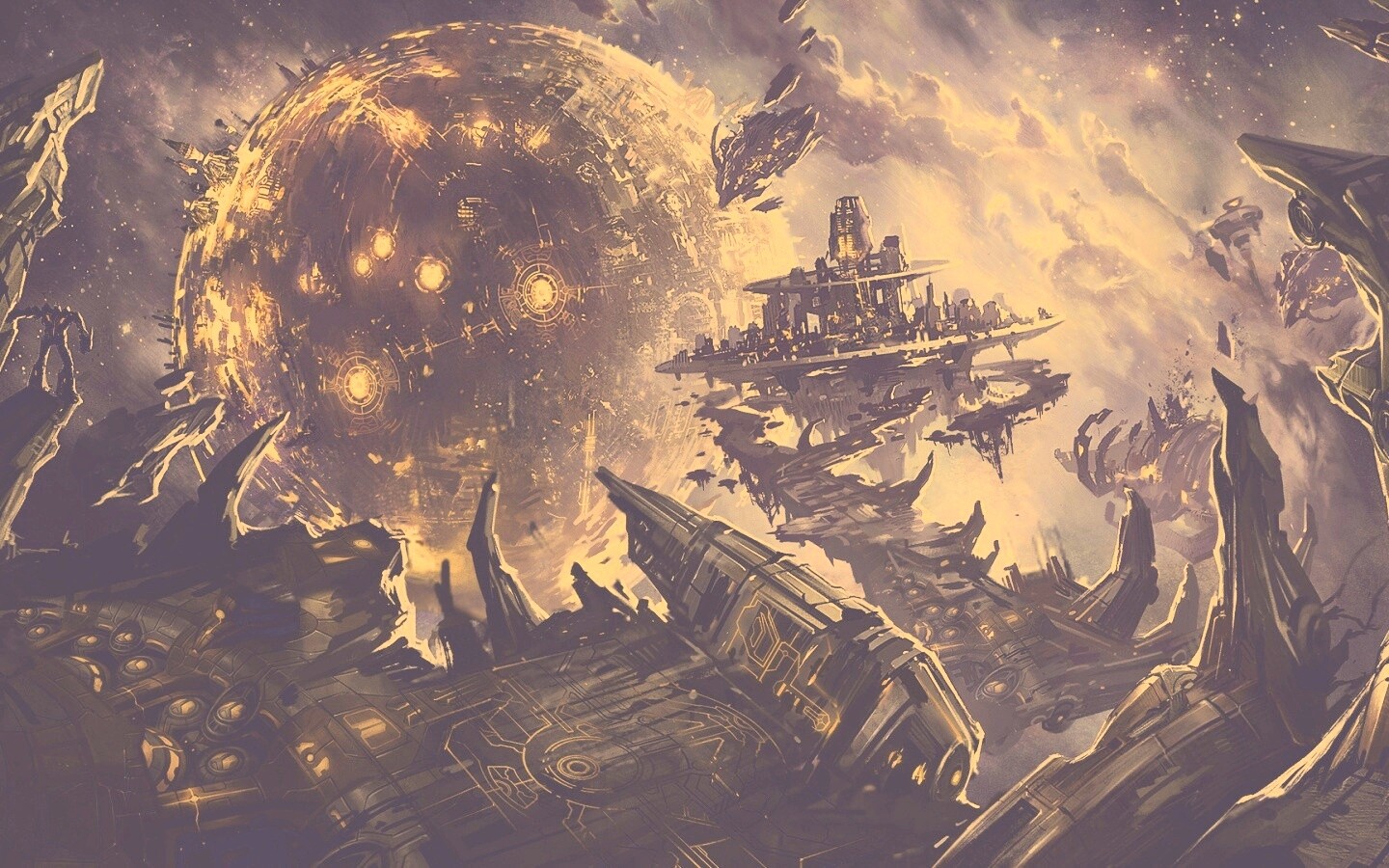 Фантастический пейзаж обои