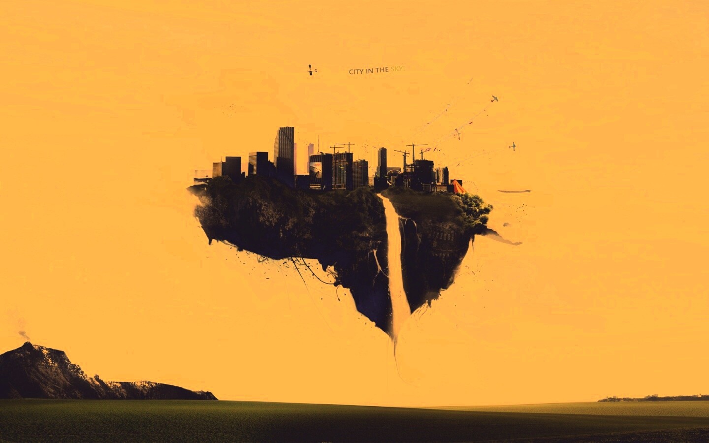 Небесный город обои