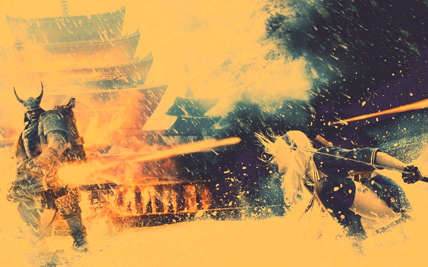 Куколка против самурая обои