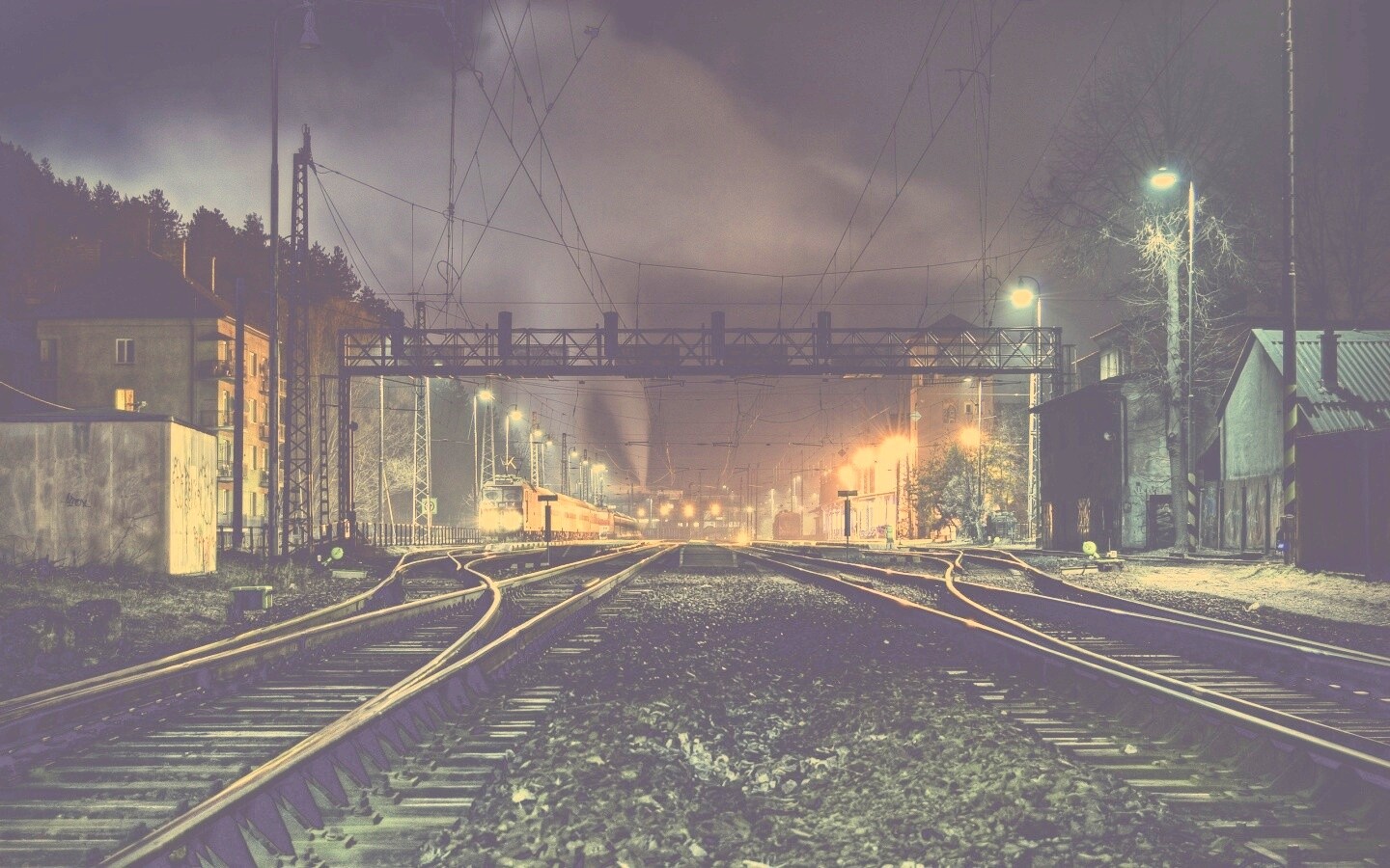 Железнодорожная станция обои