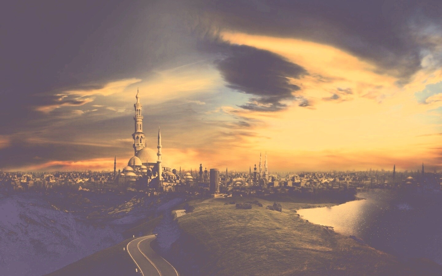 Город минаретов обои