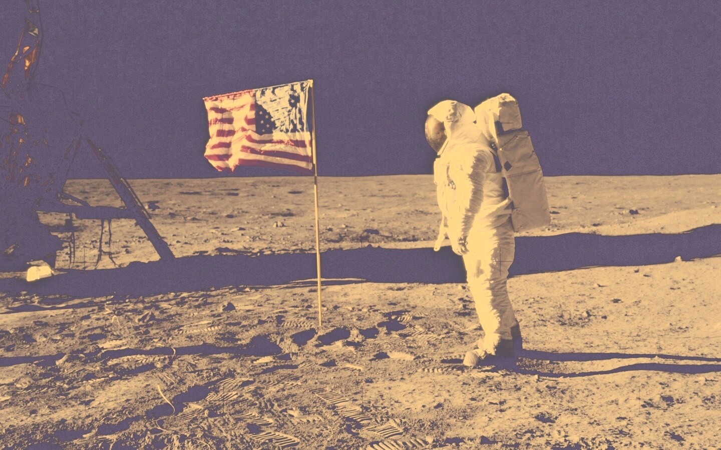 Высадка американцев на Луну обои