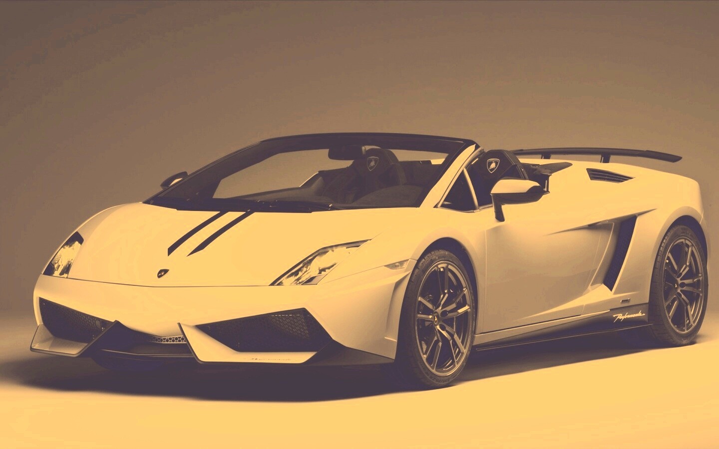Белый Ламборджини Галлардо обои