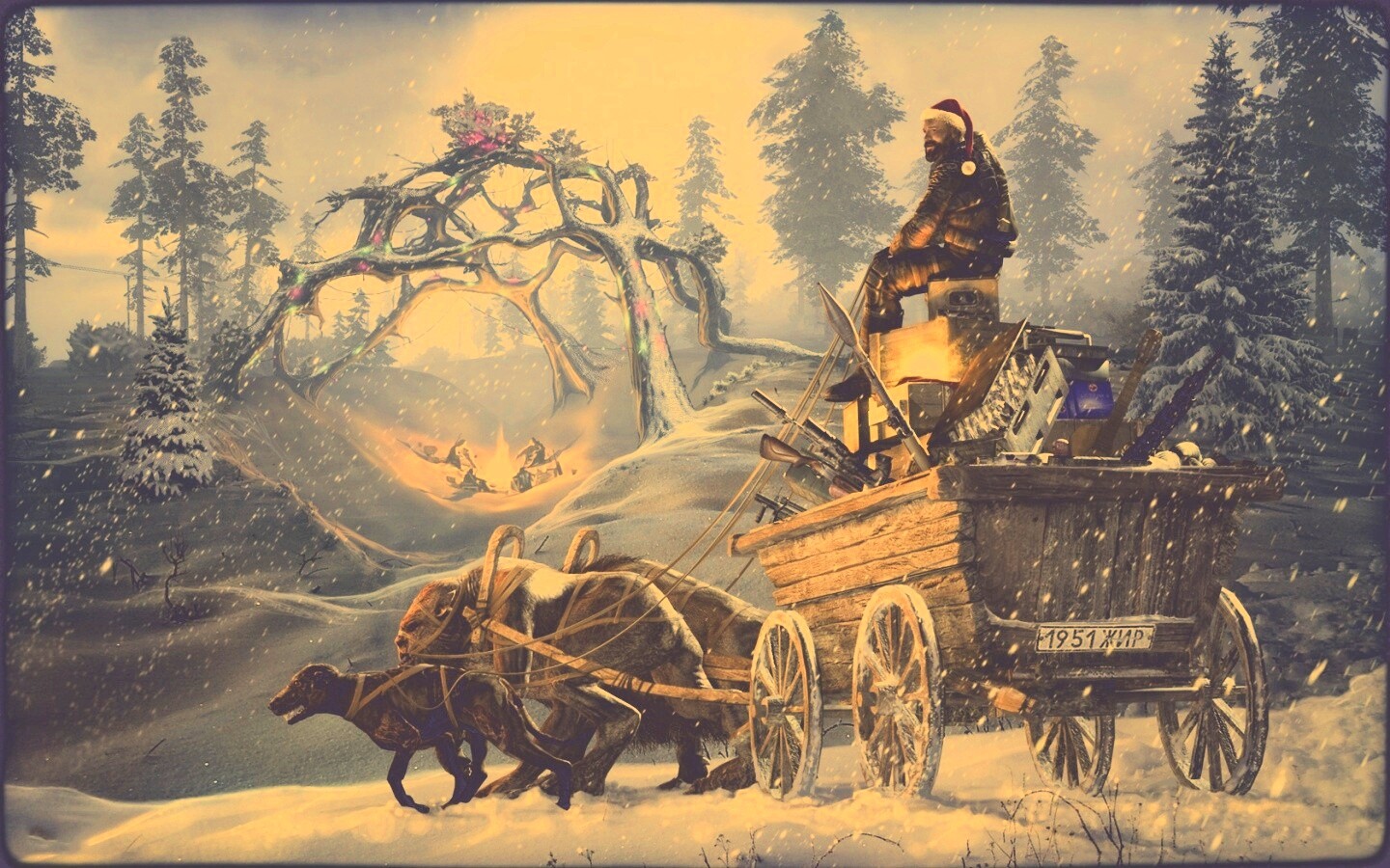 Новогодний Сталкер обои