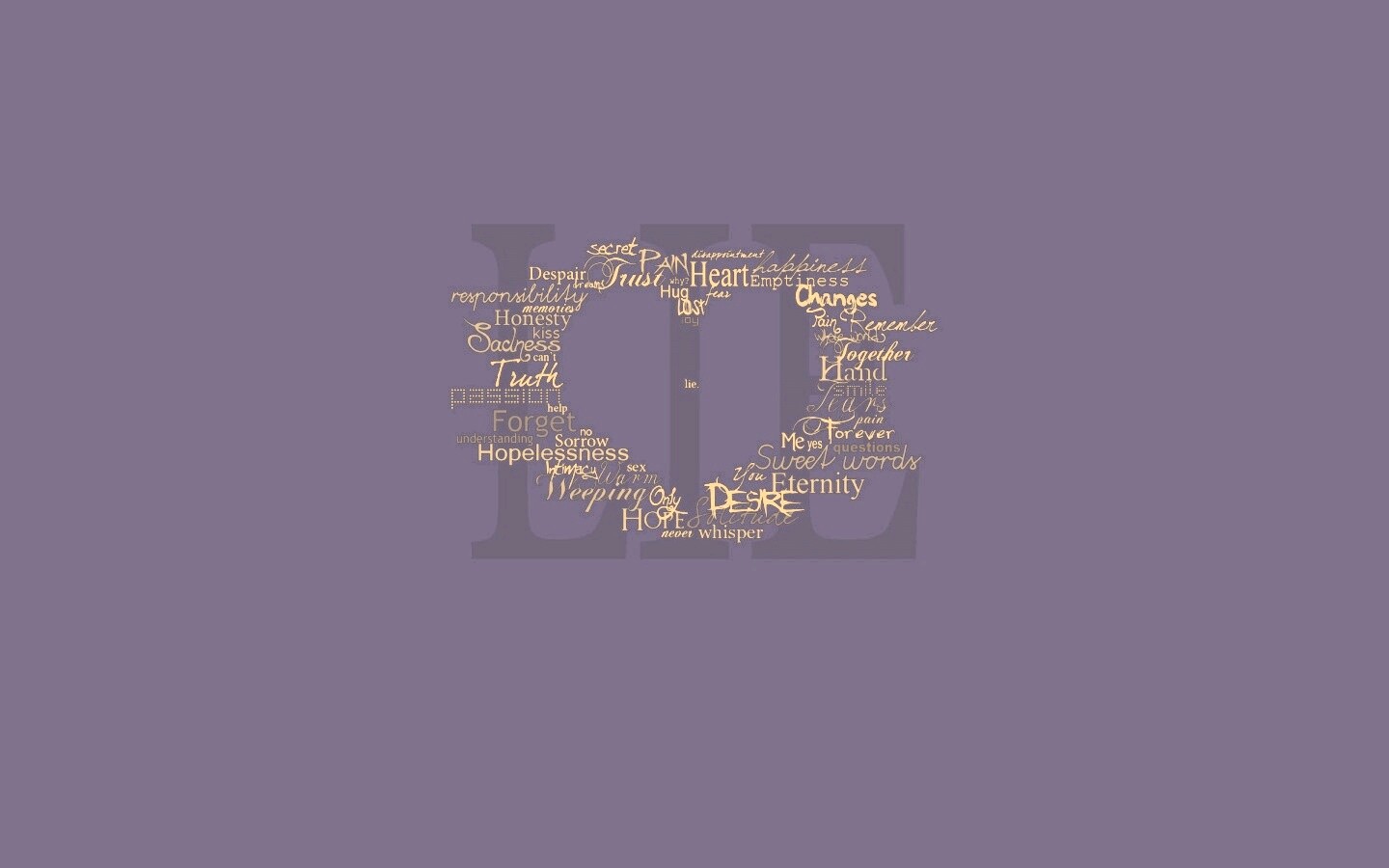 Слова о любви обои