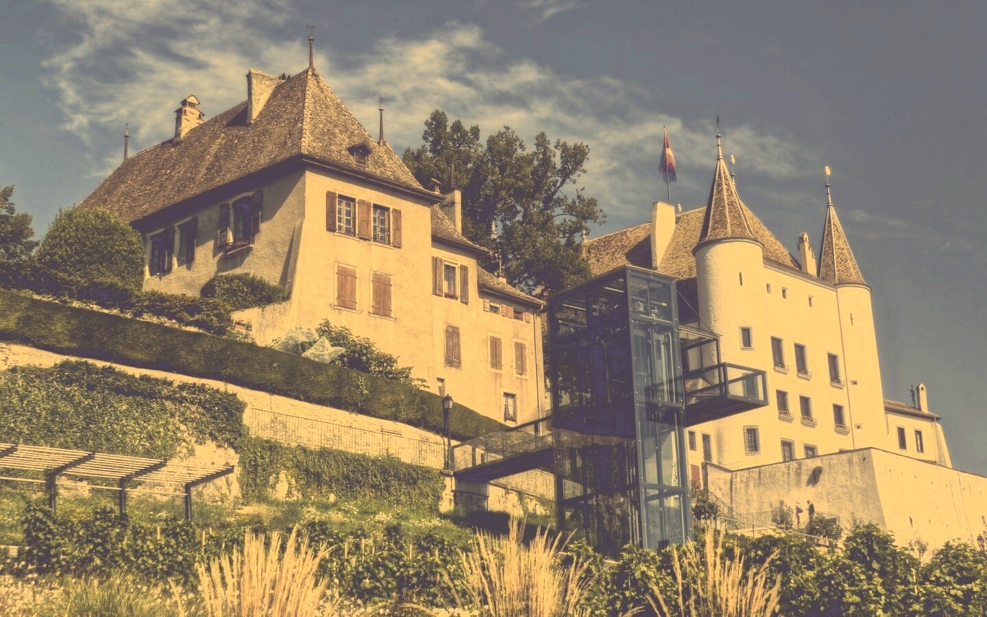 Дома с своеобразной архитектурой обои