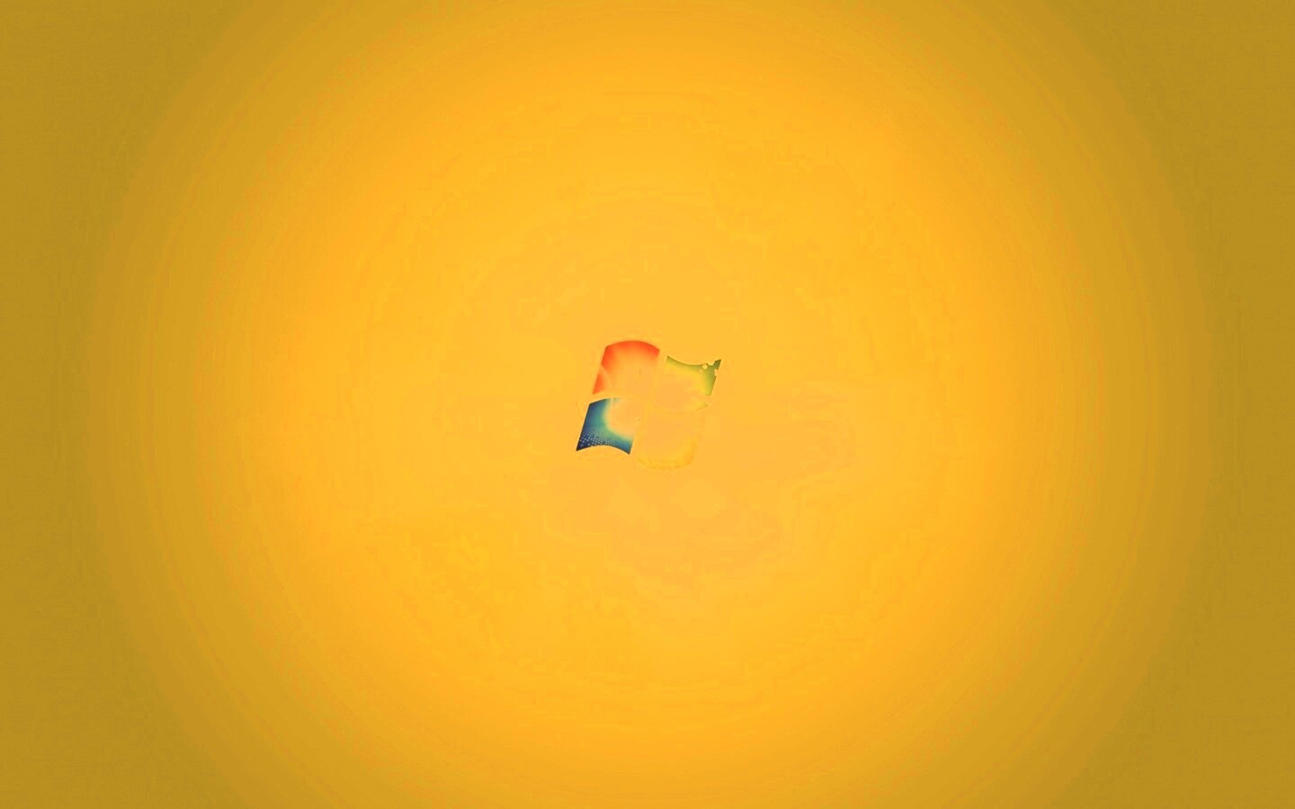 Сочный зеленый логотип Windows 7 обои