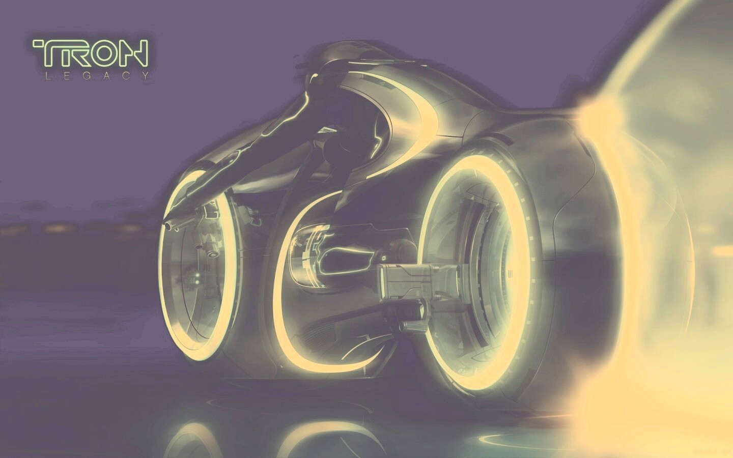 Светоцикл из TRON обои