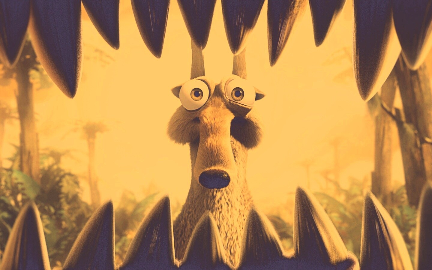 Скрэт и динозавр обои