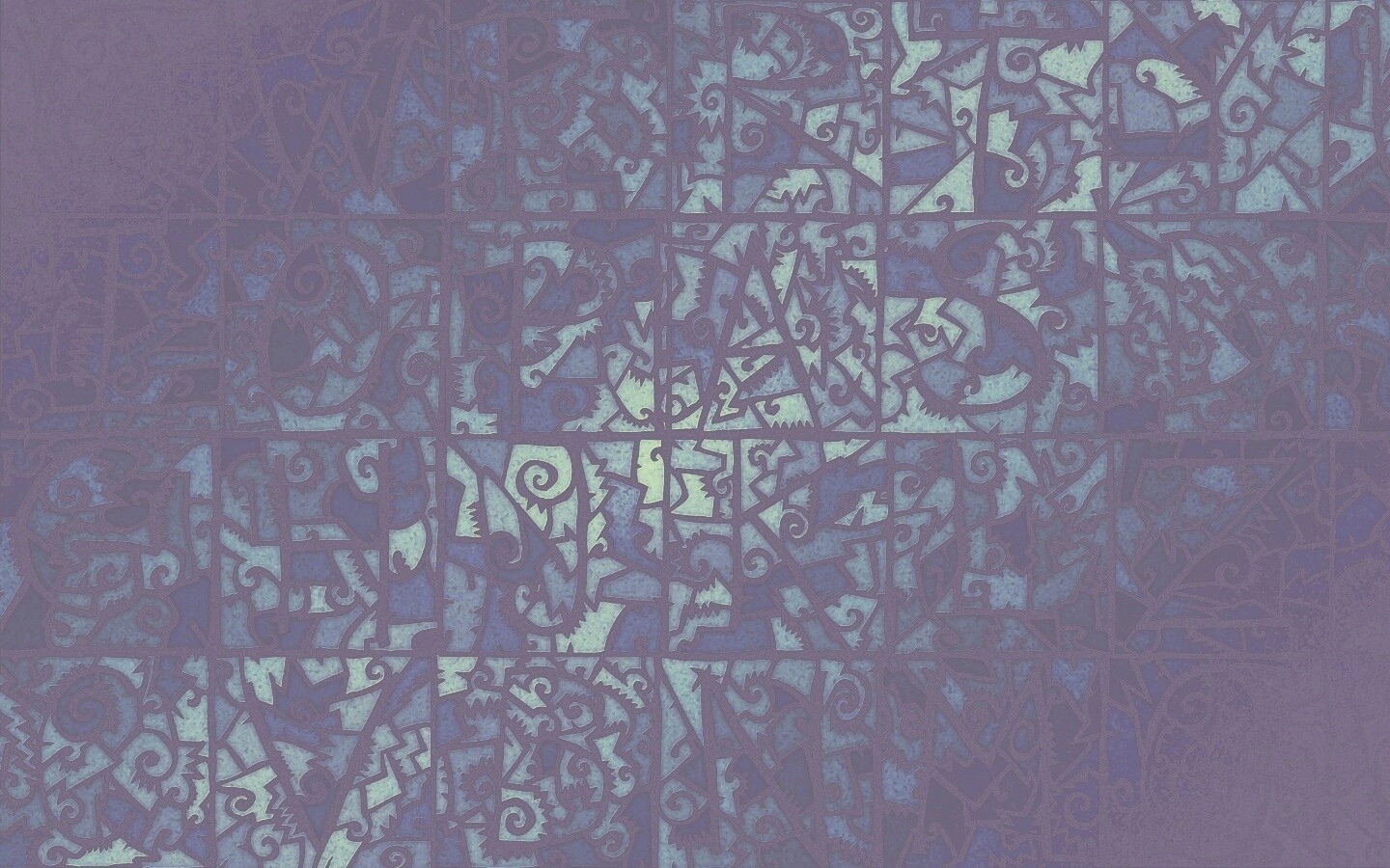 Витражные буквы обои