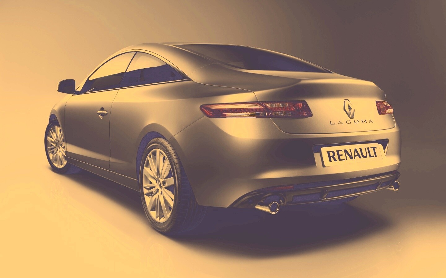 Рено Лагуна: вид сзади обои