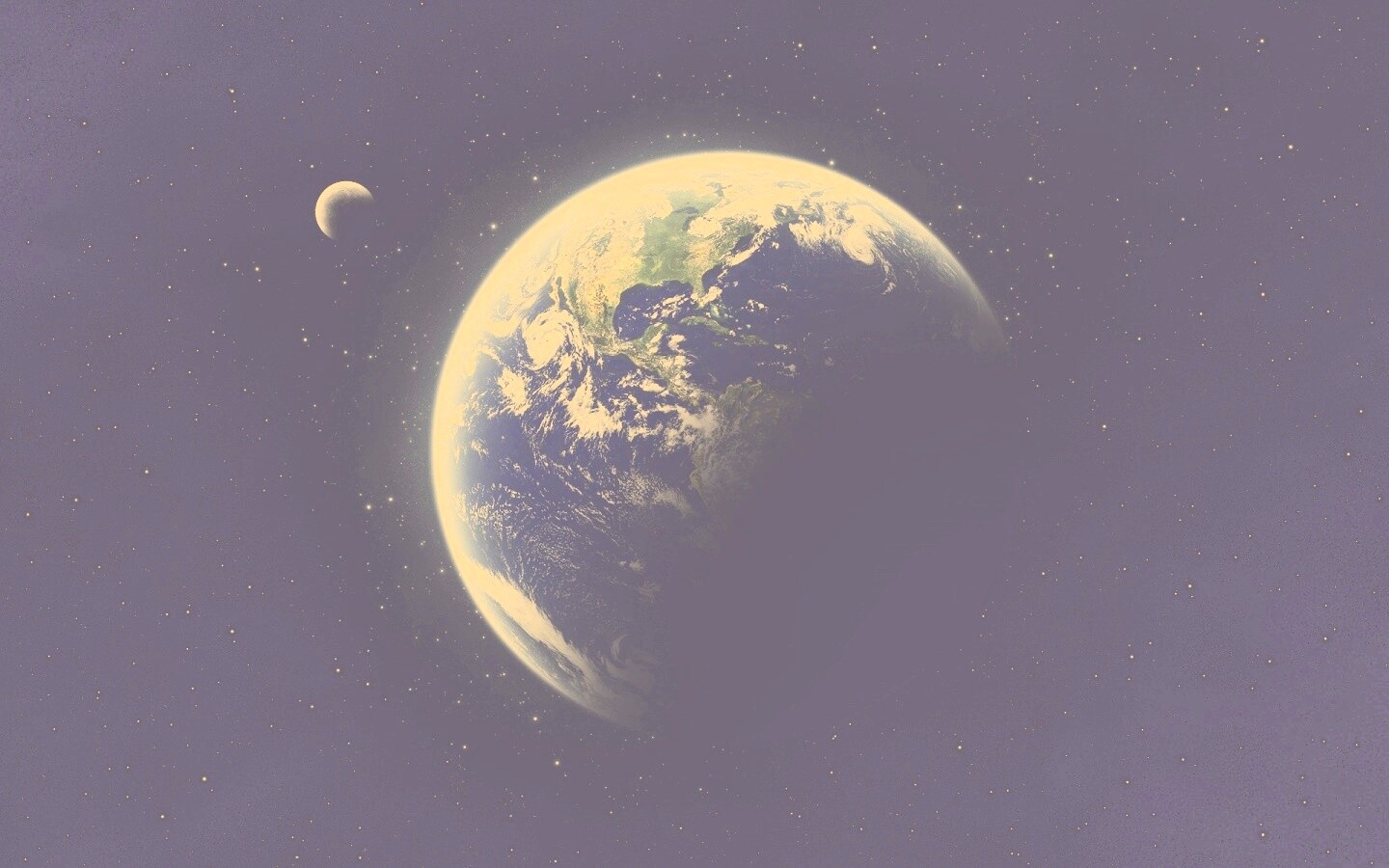 Вид Земли из космоса обои