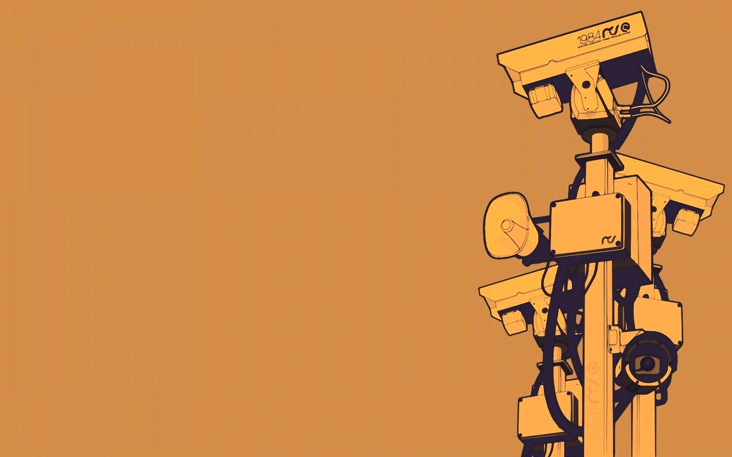 Недремлющее око камер наблюдения обои