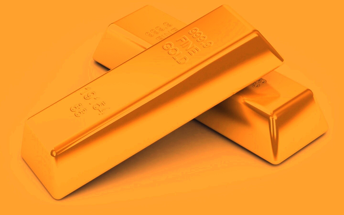 Настоящее золото в слитках обои