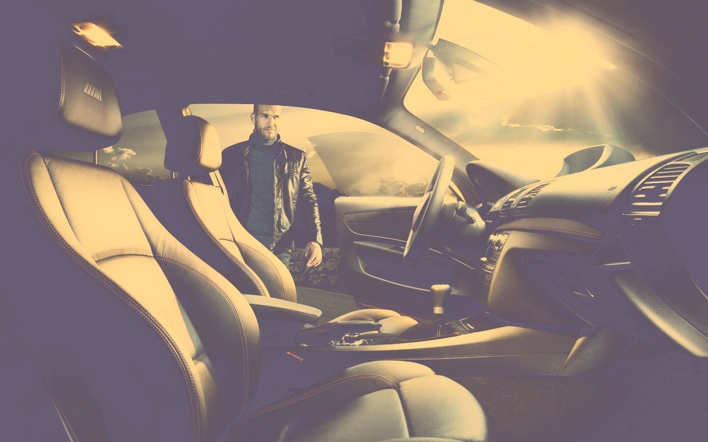 Салон автомобиля BMW обои