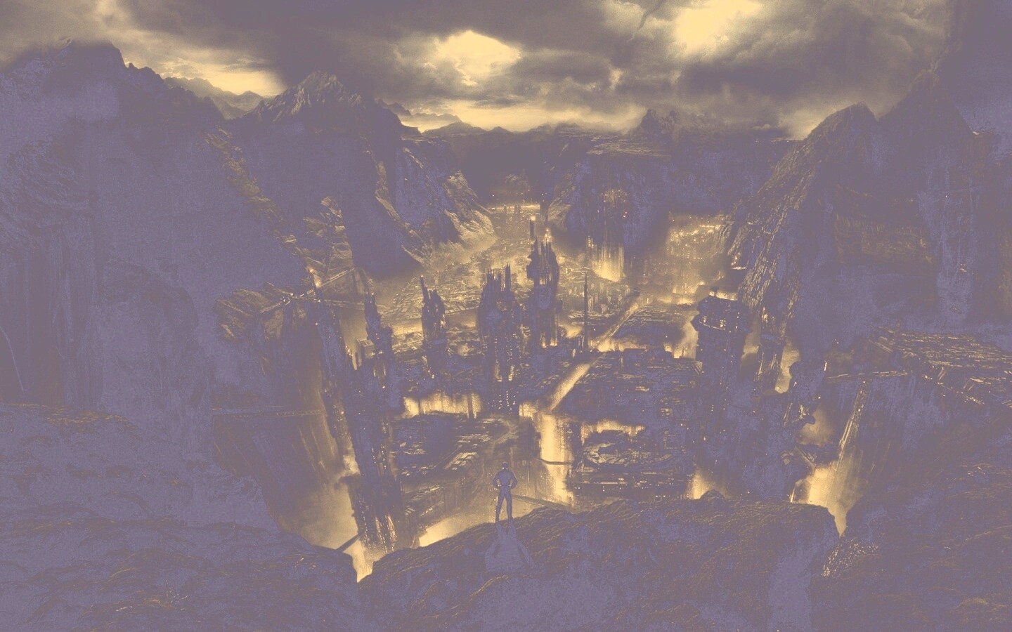 Таинственный город обои