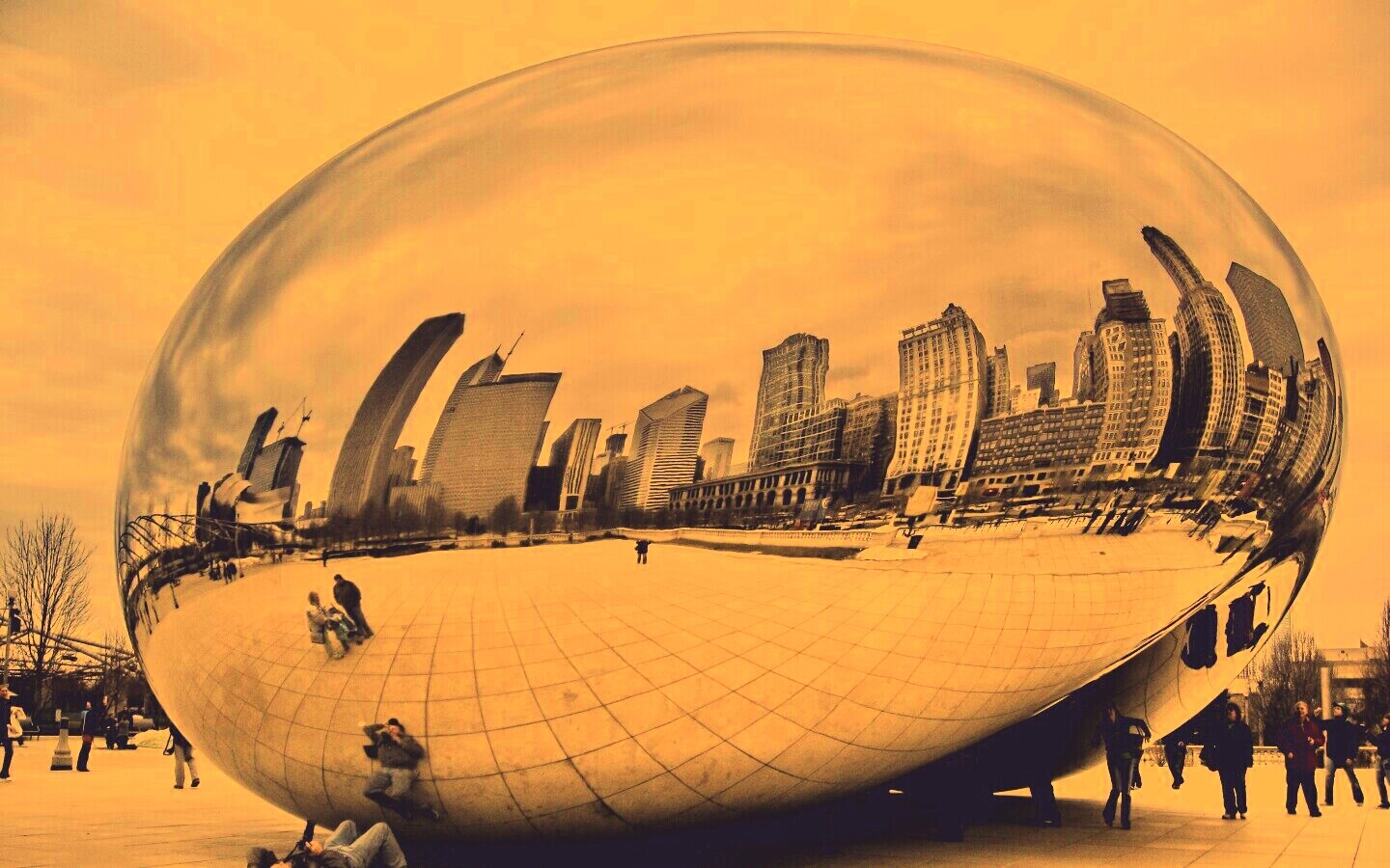 Облачные ворота обои