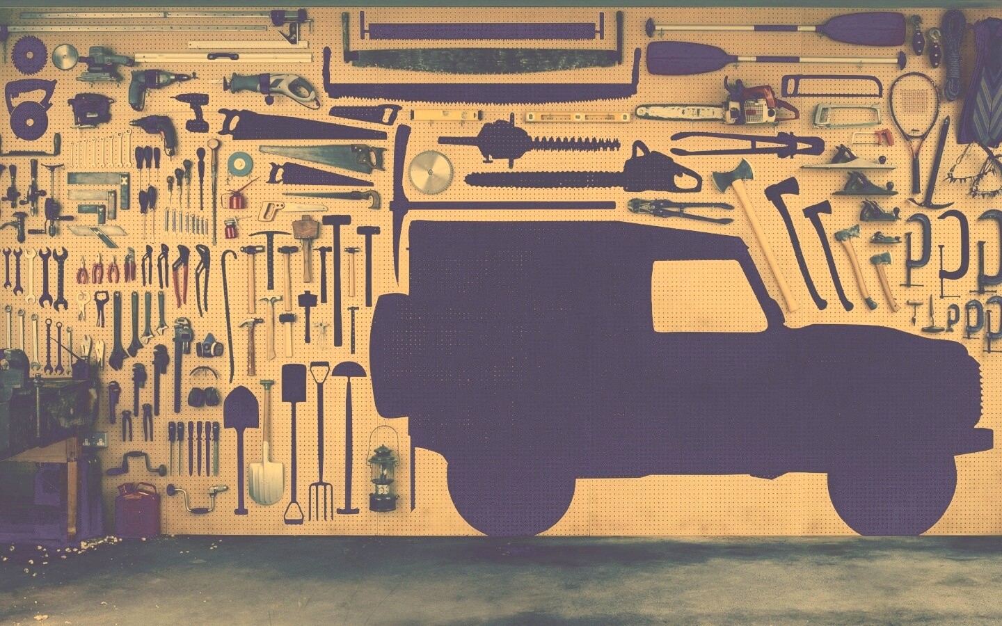 Типичный гараж обои