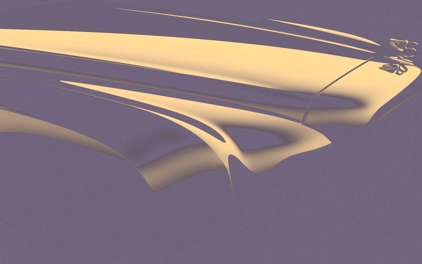 Капот чёрного авто обои